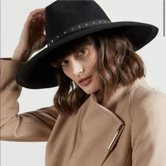 Ted Baker WXH- Rosieyy Corpcore Mob Wife Oxblood Color Hat New With Tags